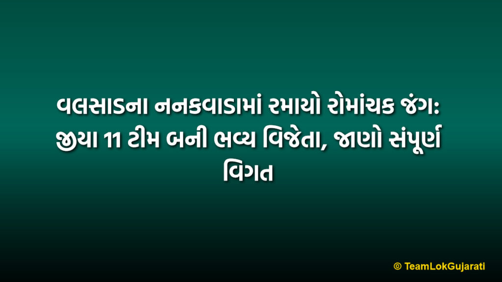 વલસાડના નનકવાડામાં રમાયો રોમાંચક જંગ: જીયા 11 ટીમ બની ભવ્ય વિજેતા, જાણો સંપૂર્ણ વિગત | Jiya 11 HPL Final Winner: Thrilling Victory in Nanakwada Season 3