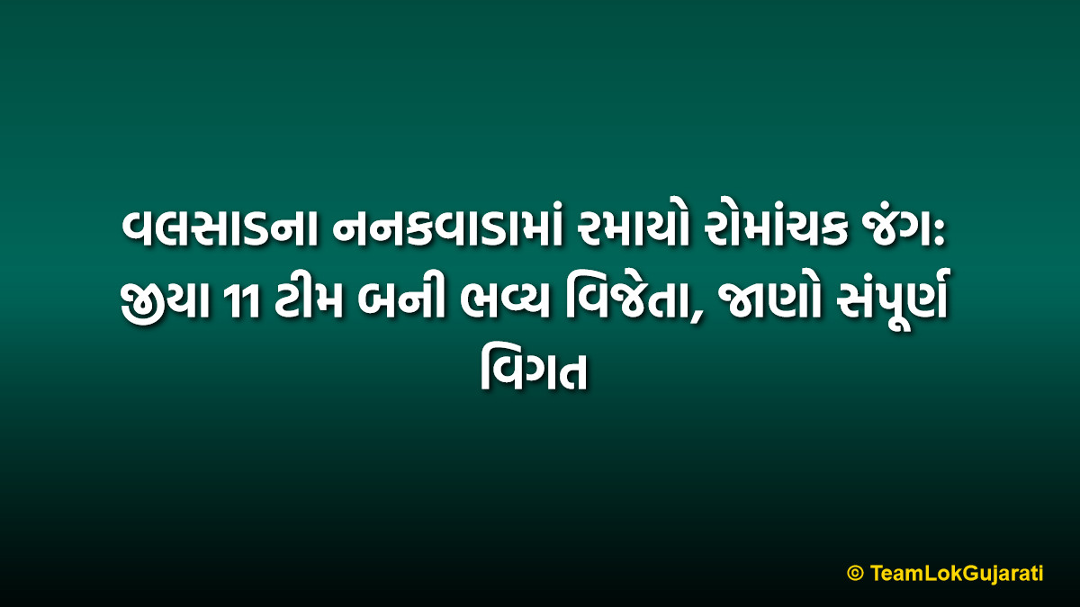 વલસાડના નનકવાડામાં રમાયો રોમાંચક જંગ: જીયા 11 ટીમ બની ભવ્ય વિજેતા, જાણો સંપૂર્ણ વિગત | Jiya 11 HPL Final Winner: Thrilling Victory in Nanakwada Season 3