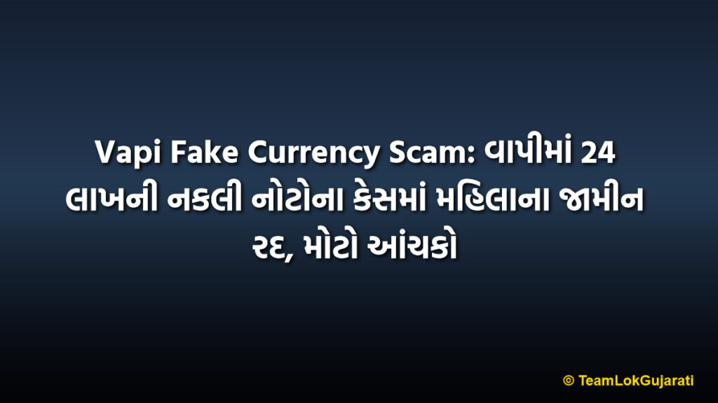 Vapi Fake Currency Scam: વાપીમાં 24 લાખની નકલી નોટોના કેસમાં મહિલાના જામીન રદ, મોટો આંચકો