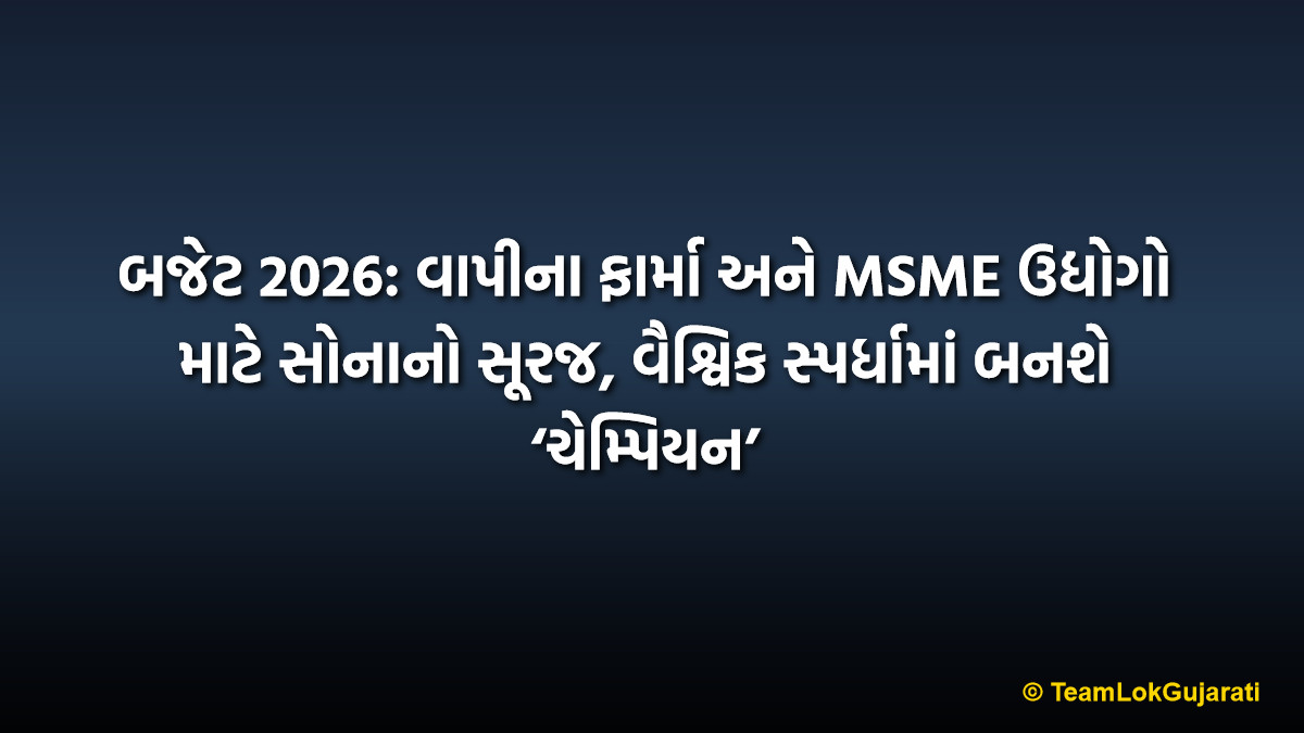 બજેટ 2026: વાપીના ફાર્મા અને MSME ઉદ્યોગો માટે સોનાનો સૂરજ, વૈશ્વિક સ્પર્ધામાં બનશે ‘ચેમ્પિયન’ | Budget 2026: Vapi Pharma and MSME to Become Global Champions
