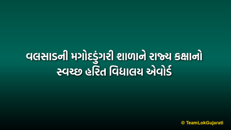 વલસાડની મગોદડુંગરી શાળાને રાજ્ય કક્ષાનો સ્વચ્છ હરિત વિદ્યાલય એવોર્ડ | Magod-Dungari School State Award