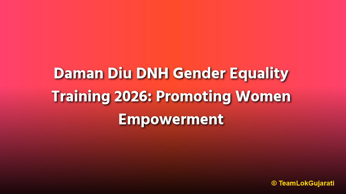 Daman Diu DNH Gender Equality Training 2026: Promoting Women Empowerment