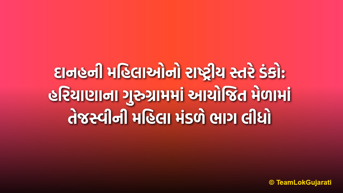 દાનહની મહિલાઓનો રાષ્ટ્રીય સ્તરે ડંકો: હરિયાણાના ગુરુગ્રામમાં આયોજિત મેળામાં તેજસ્વીની મહિલા મંડળે ભાગ લીધો