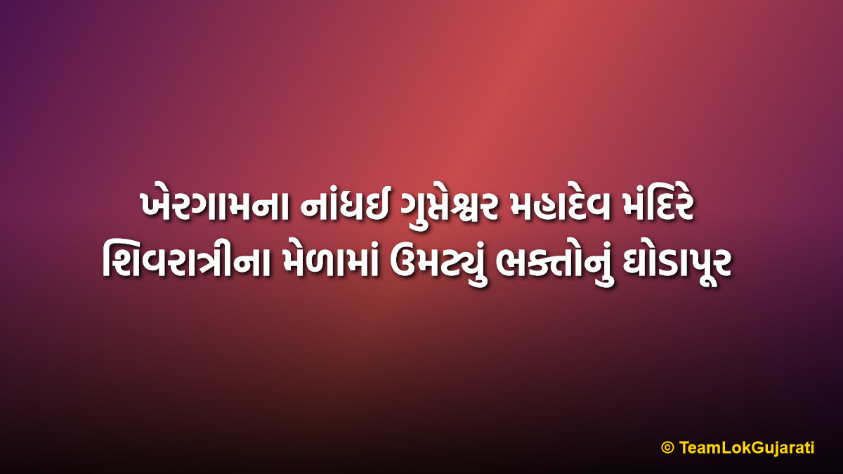 ખેરગામના નાંધઈ ગુપ્તેશ્વર મહાદેવ મંદિરે શિવરાત્રીના મેળામાં ઉમટ્યું ભક્તોનું ઘોડાપૂર